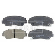 Borg & Beck Front Brake Vented Discs & Pads fits Mazda B-Serie 1989-1991 2.6