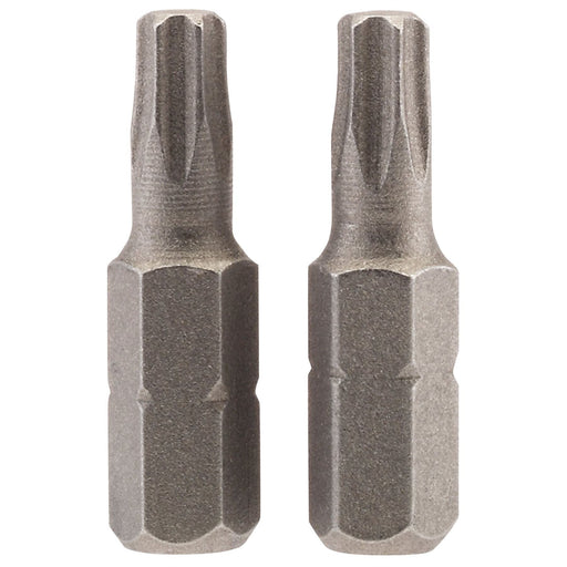 Draper TX-STAR Insert Bit, 1/4" Hex, 25mm Long, T25 (Pack of 2) Draper - Dynamic Drive