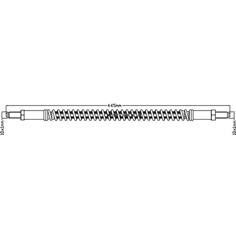 Juratek Brake Hydraulic Hose Line Front fits Land Rover 110/127 1983-1990