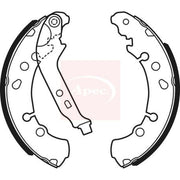 Apec Brake Shoe Set Axle Kit fits Toyota Aygo X 2022 on 1.0