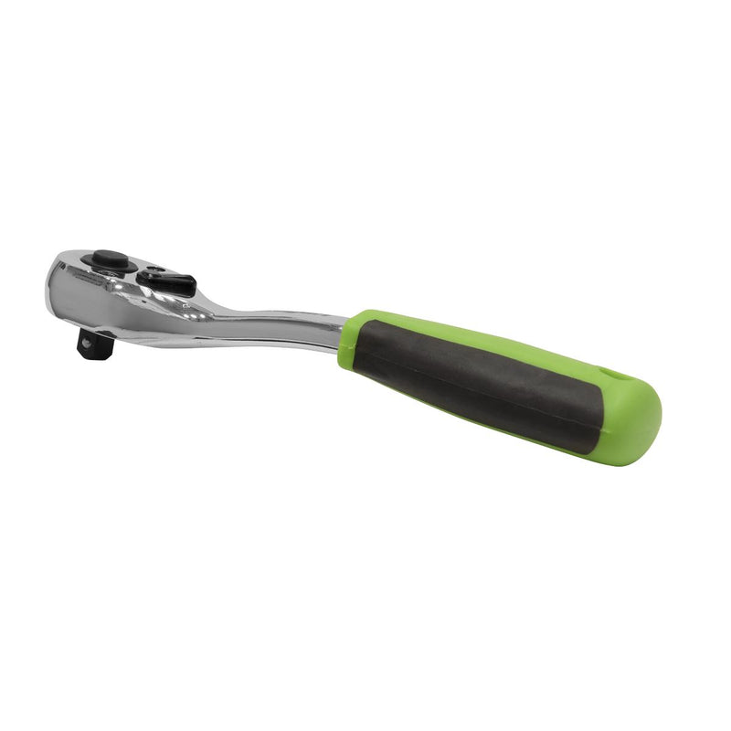 Siegen Ratchet Handle Socket Wrench 1/4" Drive 72 Tooth Offset Quick Release Siegen by Sealey  - Dynamic Drive