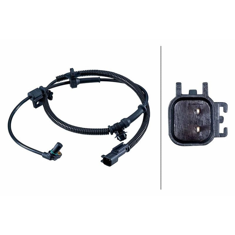 Hella ABS Wheel Speed Sensor Front 6PU 358 252-931