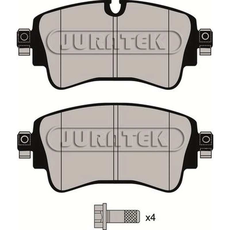 Juratek Rear Brake Pad Set fits Audi A4 Allroad B9 2016-2020 2.0 3.0
