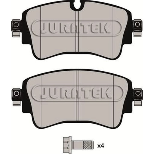 Juratek Rear Brake Pad Set fits Audi A4 Allroad B9 2016-2020 2.0 3.0