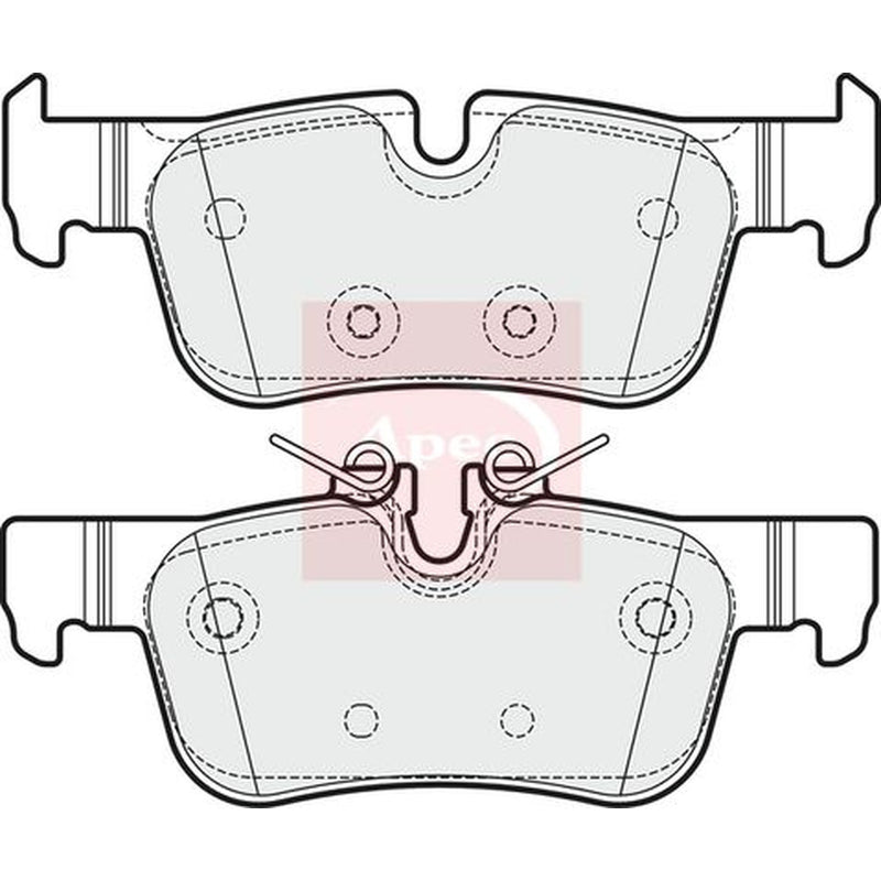 Apec Front Vented & Rear Vented Brake Discs & Pads fits Mini Mini 2016 on