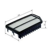 Bosch Engine Air Filter F 026 400 445