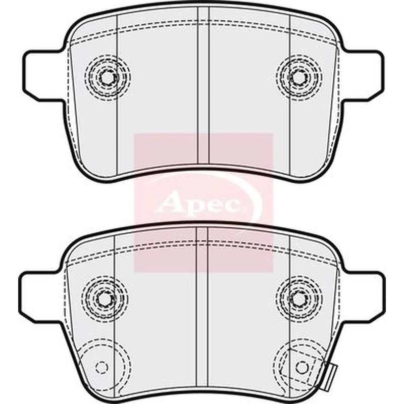 Apec Rear Brake Pad Set PAD2180