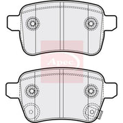 Apec Rear Brake Pad Set fits Fiat 500L 2013-2014 1.4 1.6