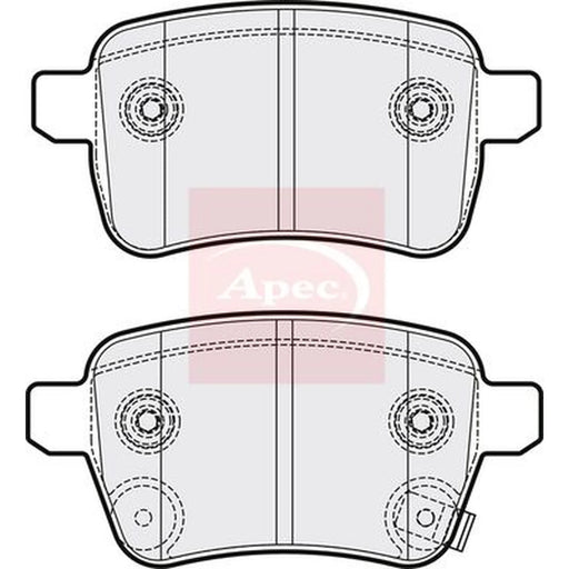 Apec Rear Brake Pad Set PAD2180