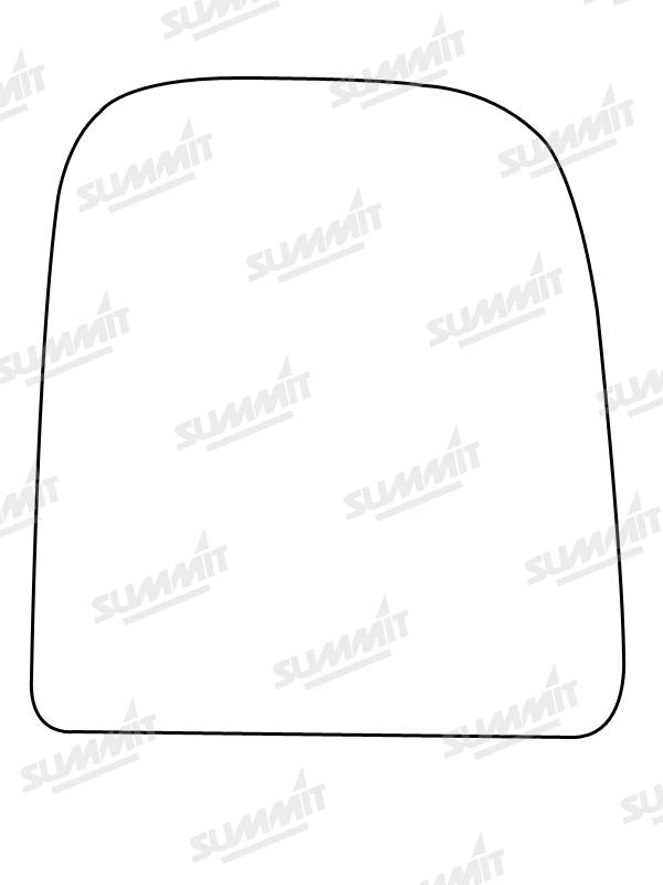 Summit Non-Heated Base Plate With Commercial Mirror Glass fits Iveco Daily 06 on RHS Summit - Bars 4 Cars