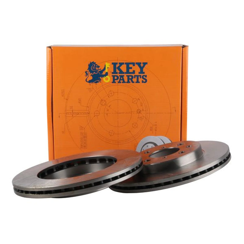 Key Parts 2 x Vented Front Brake Discs KBD4716-x2