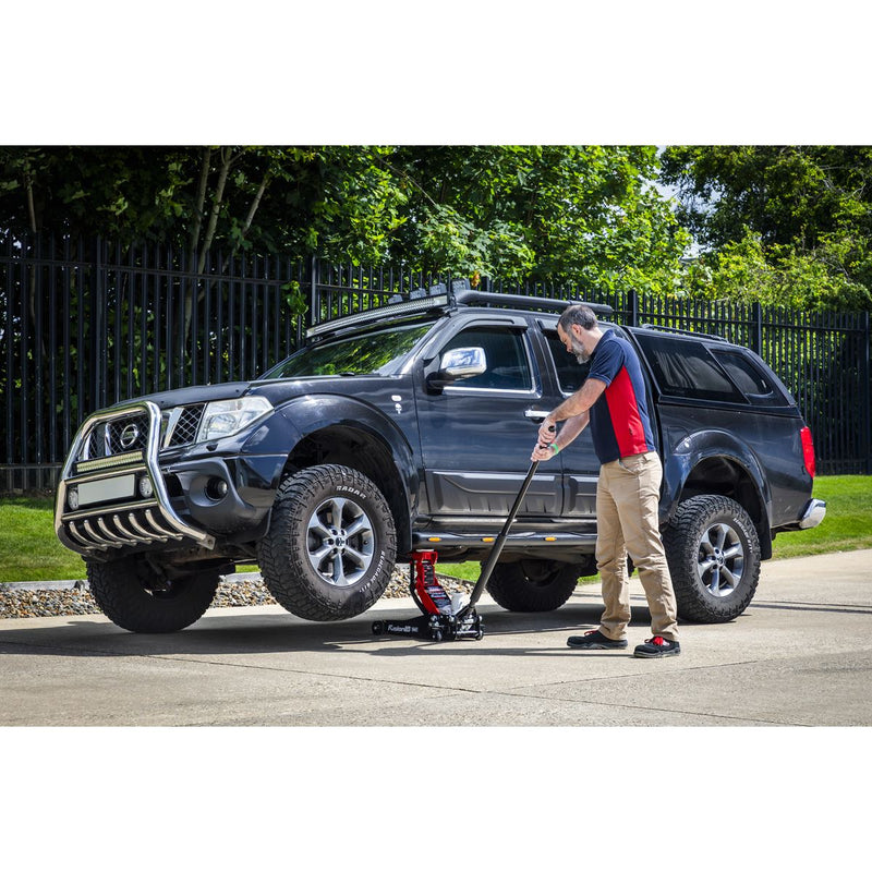 Sealey Low Profile High Lift Trolley Jack with Rocket Lift 2/3 Tonne 3200LEHL Sealey - Dynamic Drive