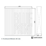 Blue Print Cabin Air Filter (Pollen Filter) ADBP250034