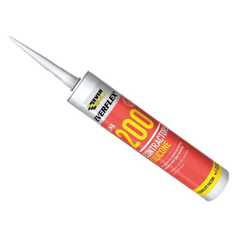 Everbuild Sika Everflex® LMA 200 Contractor's Silicone 295ml Black Everbuild Sika - Dynamic Drive