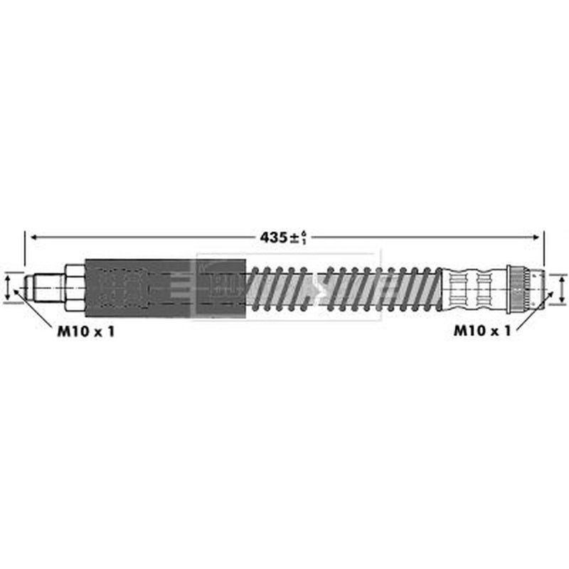 Borg & Beck Brake Hydraulic Hose Line inner BBH6868