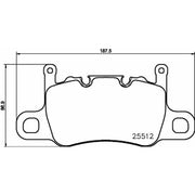 Brembo 4 x Rear Brake Pad Set fits Porsche 911 2013-2020 3.8 4.0