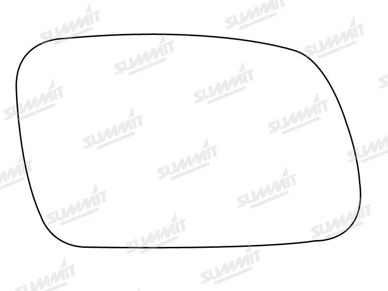 Summit Stick-On Standard Mirror Glass fits Peugeot 307 RHS Summit - Bars 4 Cars