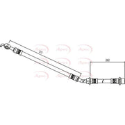 Apec Brake Hydraulic Hose Line Front Right fits Toyota Urban Cruiser 2009-2016