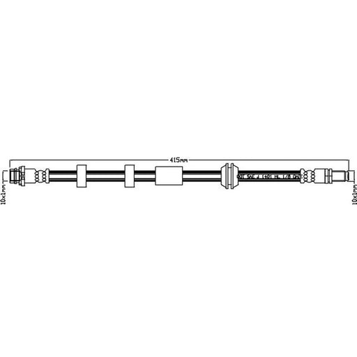 Juratek Brake Hydraulic Hose Line Right JBH1175