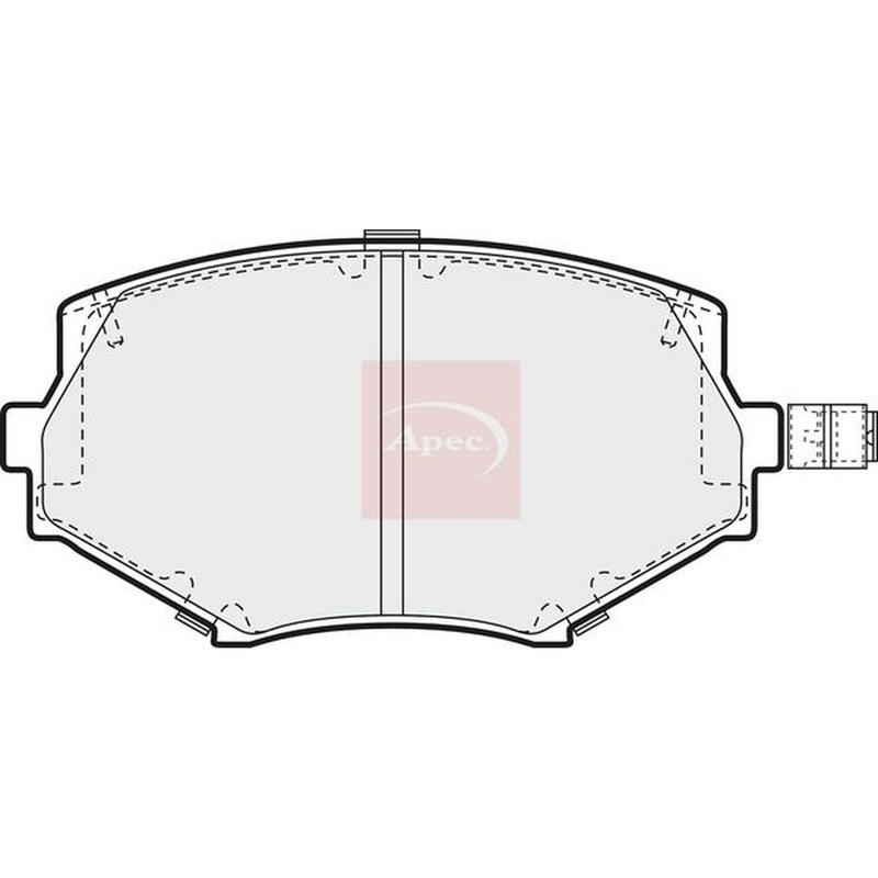 Apec Front Brake Pad Set fits Mazda MX-5 1993-2005 1.6 1.8