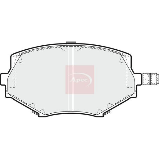 Apec Front Brake Pad Set fits Mazda MX-5 1993-2005 1.6 1.8