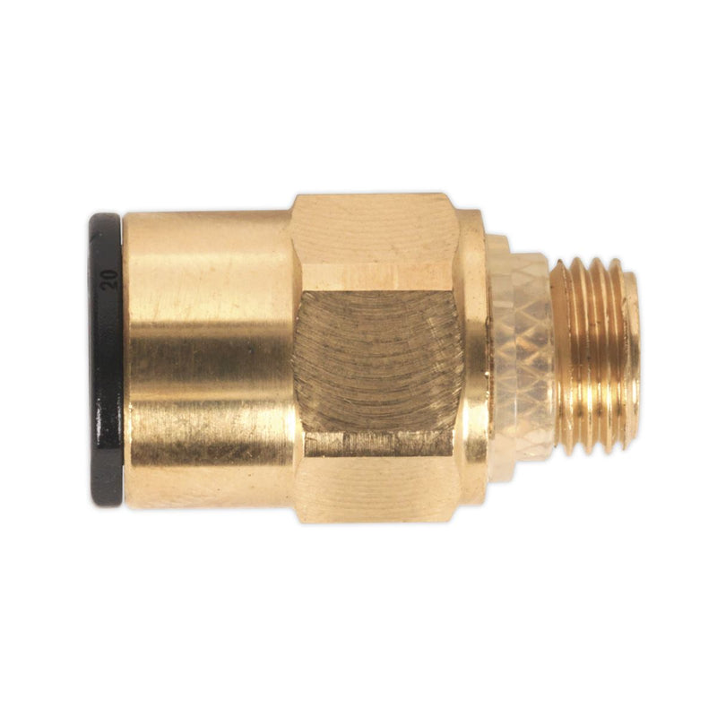Sealey Brass SuperThread Str Adaptor 8mmx1/8"BSP Pk of 2 (RM010811) JGBC818 Sealey  - Dynamic Drive