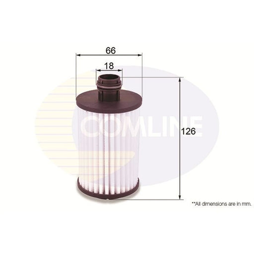 Comline Engine Oil Filter fits Chevrolet Captiva 2011 on 2.2
