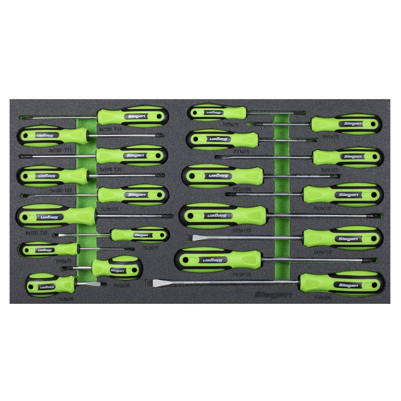Siegen Siegen Screwdriver Set with Tool Tray 20pc S01276 Siegen - Dynamic Drive