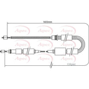 Apec Handbrake Cable Left Rear CAB1337