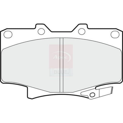 Apec Front Brake Pad Set fits Toyota Land Cruiser 80 1990-1997 4.2 4.5
