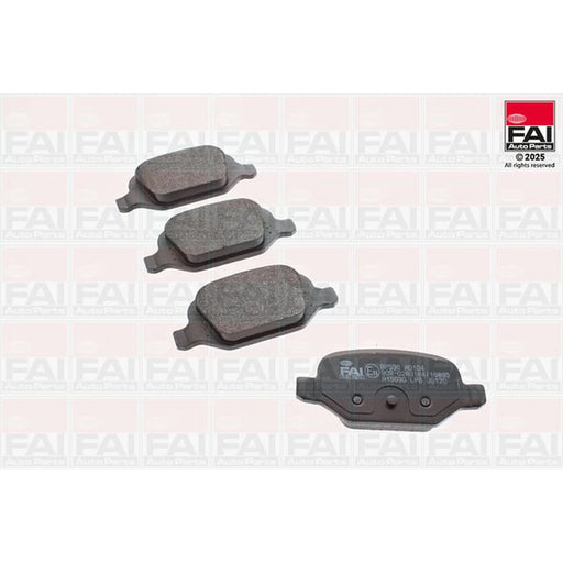 FAI Rear Brake Pad Set fits Abarth 500 / 595 / 695 2008 on 1.4