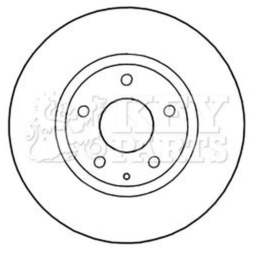 Key Parts Front Brake Vented Discs & Pads fits Mazda 6 2012-2020 2.0 2.2 2.5
