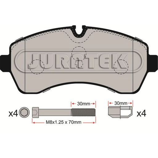 Juratek Front Brake Pad Set fits Mercedes-Benz Sprinter 3,5-T 2006-2025