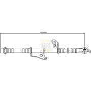 NAPA Brake Hydraulic Hose Line Front Right fits Toyota Auris 2006-2018