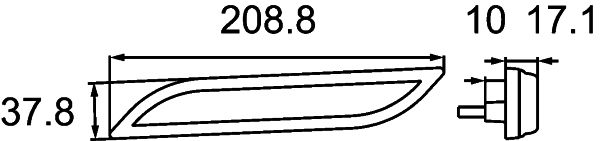 Hella 2PS 013 307-307 Side Marker Light