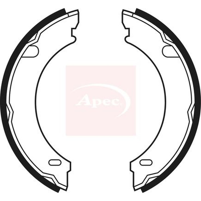Apec Parking Brake Shoe Set fits Volvo 740 1984-1992 2.0 2.3 2.4