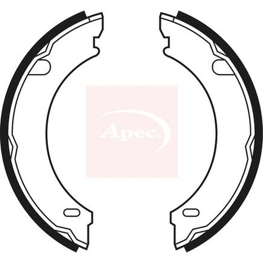 Apec Parking Brake Shoe Set fits Volvo 740 1984-1992 2.0 2.3 2.4