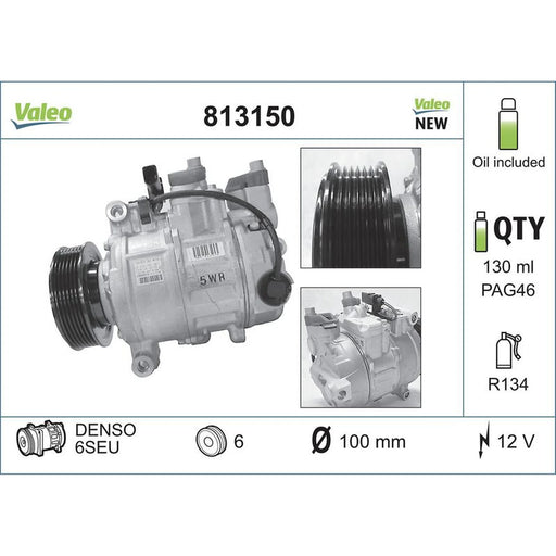 Valeo Air Conditioning Compressor 813150