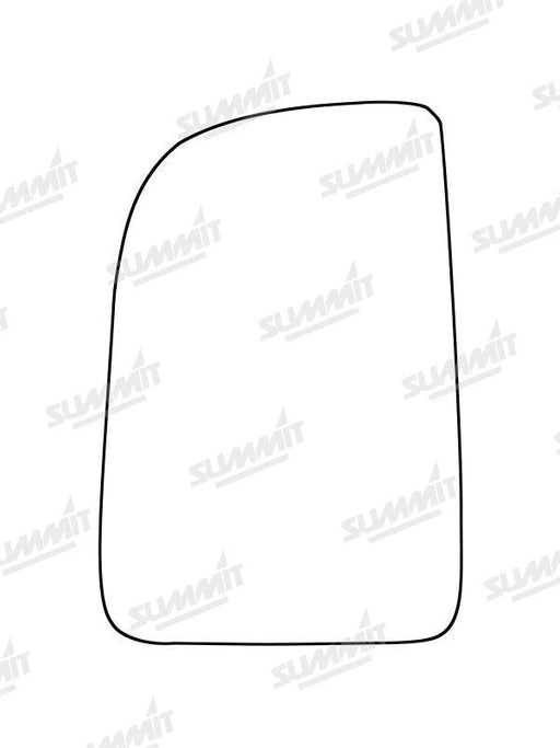 Summit Heated Base Plate With Commercial Mirror Glass fits Mercedes Sprinter 18 on LHS (Suitable for short arm mirrors) Summit - Bars 4 Cars