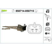 Valeo Electric Window Regulator Lifter Right Front 850715