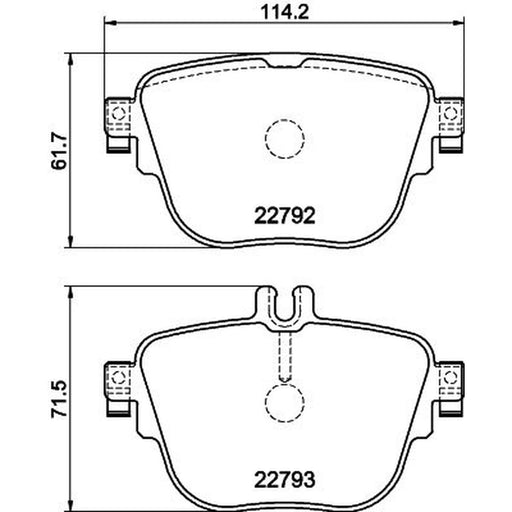 Mintex Front & Rear Pads fits Mercedes-Benz E-Class 2020-2023 213.054