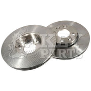 Key Parts Front Brake Vented Discs & Pads fits Nissan Note 2011-2012 1.5