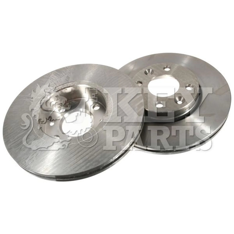 Key Parts Front Brake Vented Discs & Pads fits Nissan Note 2011-2012 1.5