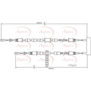 Apec Handbrake Cable Right Rear CAB1395