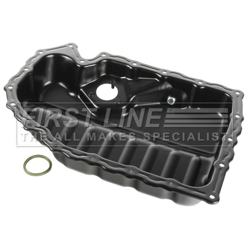 First Line Engine Oil Sump Pan Steel fits Audi A1 2012 on 2.0