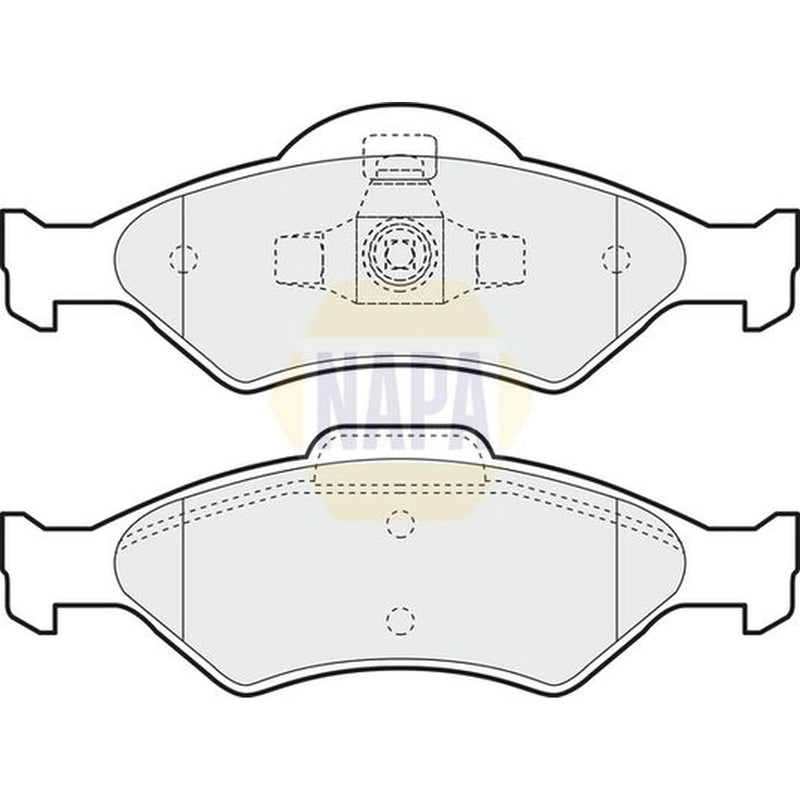 NAPA Front Brake Pad Set fits Ford Courier Box Body/Mpv 2000-2003 1.8