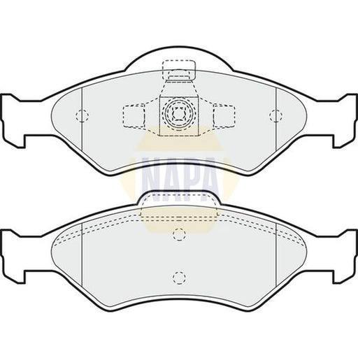 NAPA Front Brake Pad Set fits Ford Courier Box Body/Mpv 2000-2003 1.8