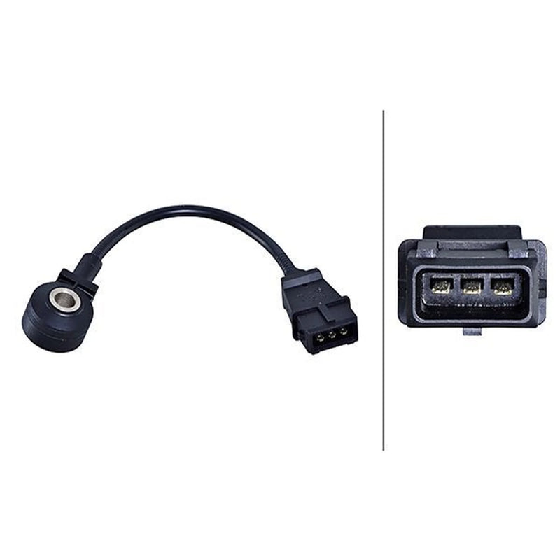 Hella Engine Knock Sensor fits Fiat Barchetta 1995-2005 1.8