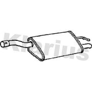 Klarius Box With Tail Pipe Rear fits Ford Focus I 1998-2004 1.6
