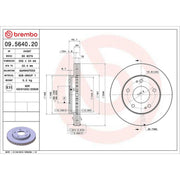 Brembo Front Brake Discs & Pads fits Mitsubishi Eclipse 1991-1995 2.0